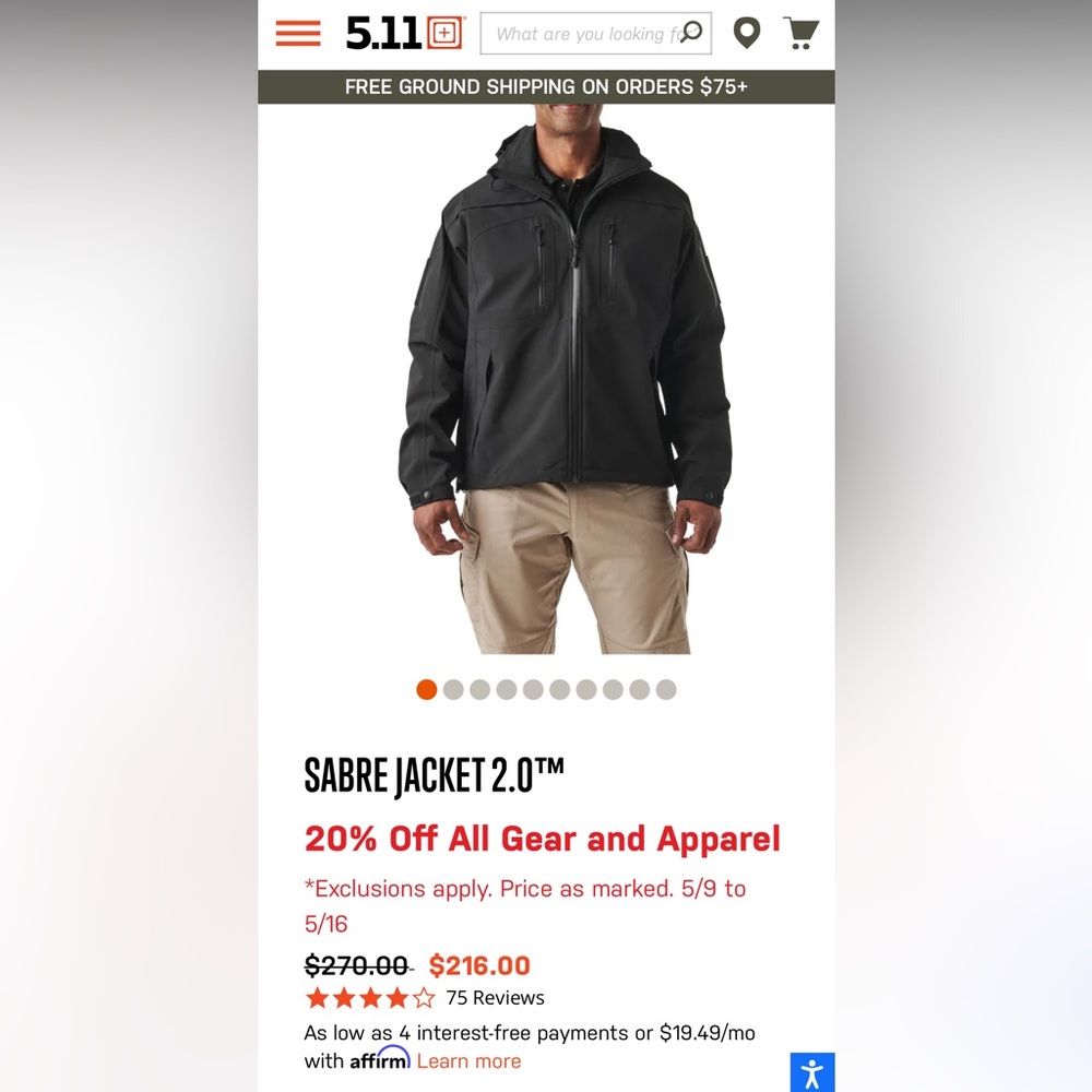 5.11 Tactical SABRE JACKET 2.0